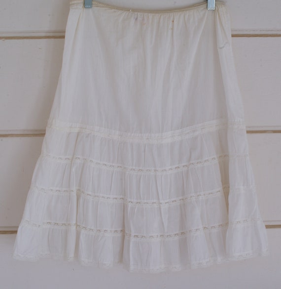 White Lace Petticoat, 1950s Petticoat, Steampunk P
