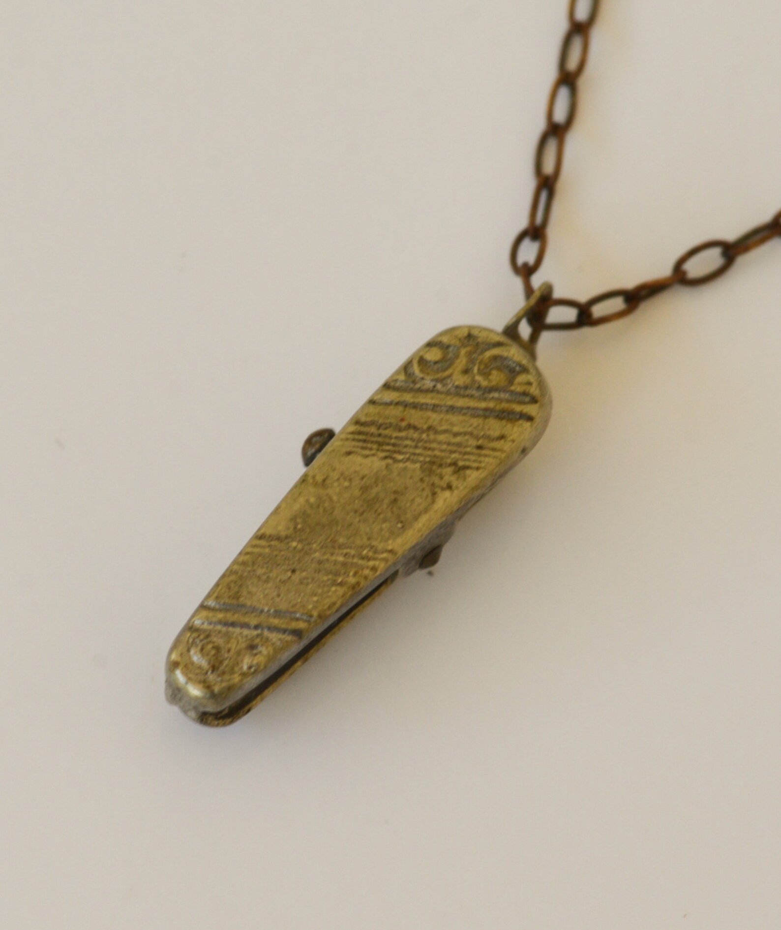 Triple Collar Clip Men's Antique Collar Clips Silver Etsy