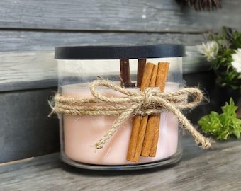 Cinnamon Soy Wax Candle - Cinnamon Sticks