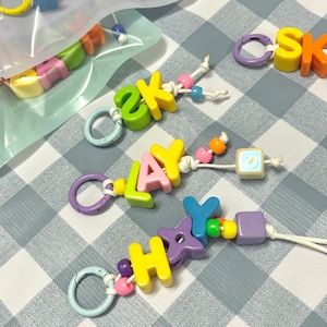 Dijes de cuerda con letras personalizadas para bolsos, dijes de bolsos elegantes, accesorios de llavero para bolsos con dijes de cuerda Y2k, dijes de cuerda Y2k para bolsos, dijes de cuerda Y2k