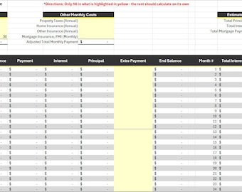 Excel Mortgage Calculator