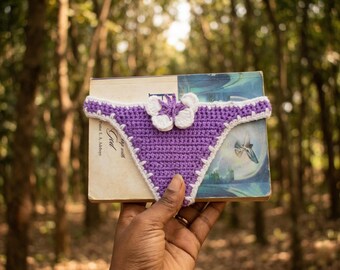 Crochet Lavender Flower Bookmark Pattern PDF Easy