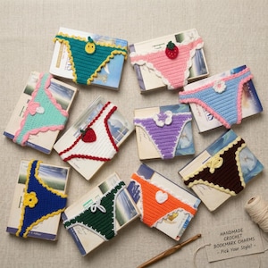 10 In 1 Bundle Crochet Bookmark Pattern PDF Book Thong | Easy Beginner