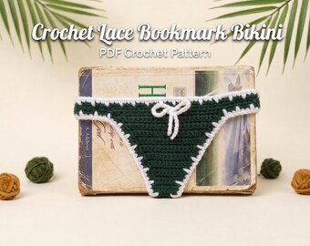 Crochet Lace Bookmark Pattern PDF Book Thong Easy