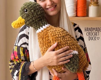 Mallard Duck Crochet Pattern, Amigurumi PDF Tutorial (English)