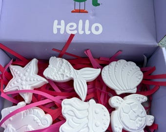 Sea Animals clay paint kit