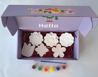 Flowers Clay painting kit