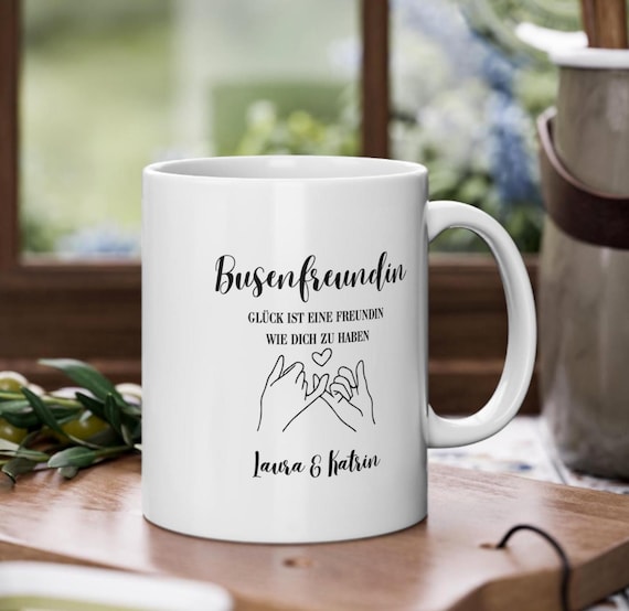 Personalized friendship mug, emotional saying, best friend, wise coffee mug, gift idea friendship anniversary