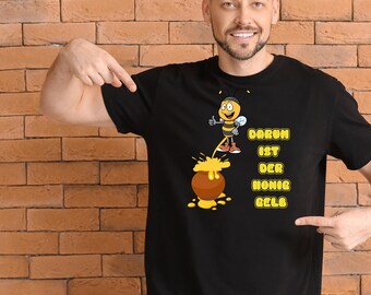 Funny men's T-shirt 'That's why honey is yellow' - gift idea
