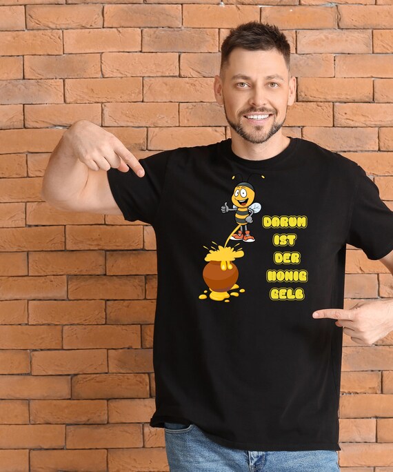 Funny men's T-shirt 'That's why honey is yellow' - gift idea