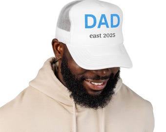Baseball Cap with Embroidery DAD east 2025 No Print Trucker Hat for Men and Women
