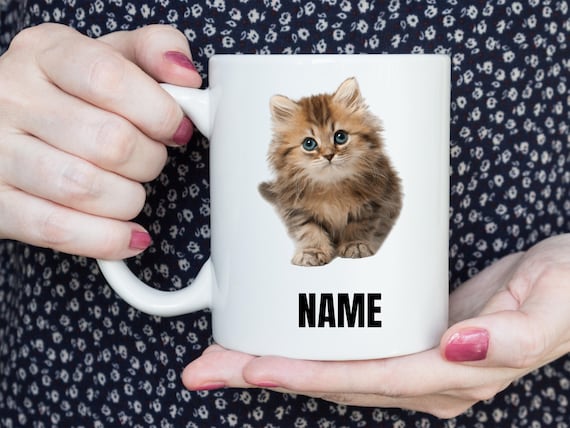Personalized Cat Mug, Gift, Durable Mug, Back to School, Birthday, Kindergarten