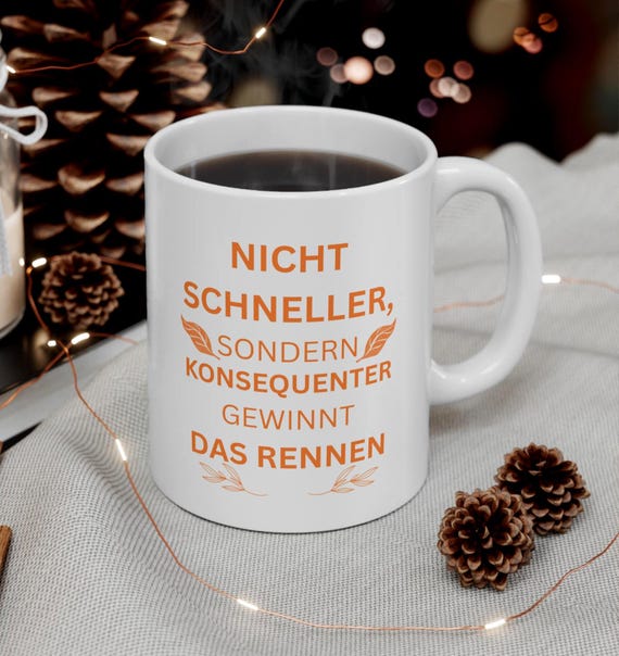 Ceramic mug motivation for athletes and mothers | Gift for fitness, weight loss, office, women over 30 | Positive message, robust