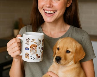 Hunde Motiv Tasse Love on Four Paws