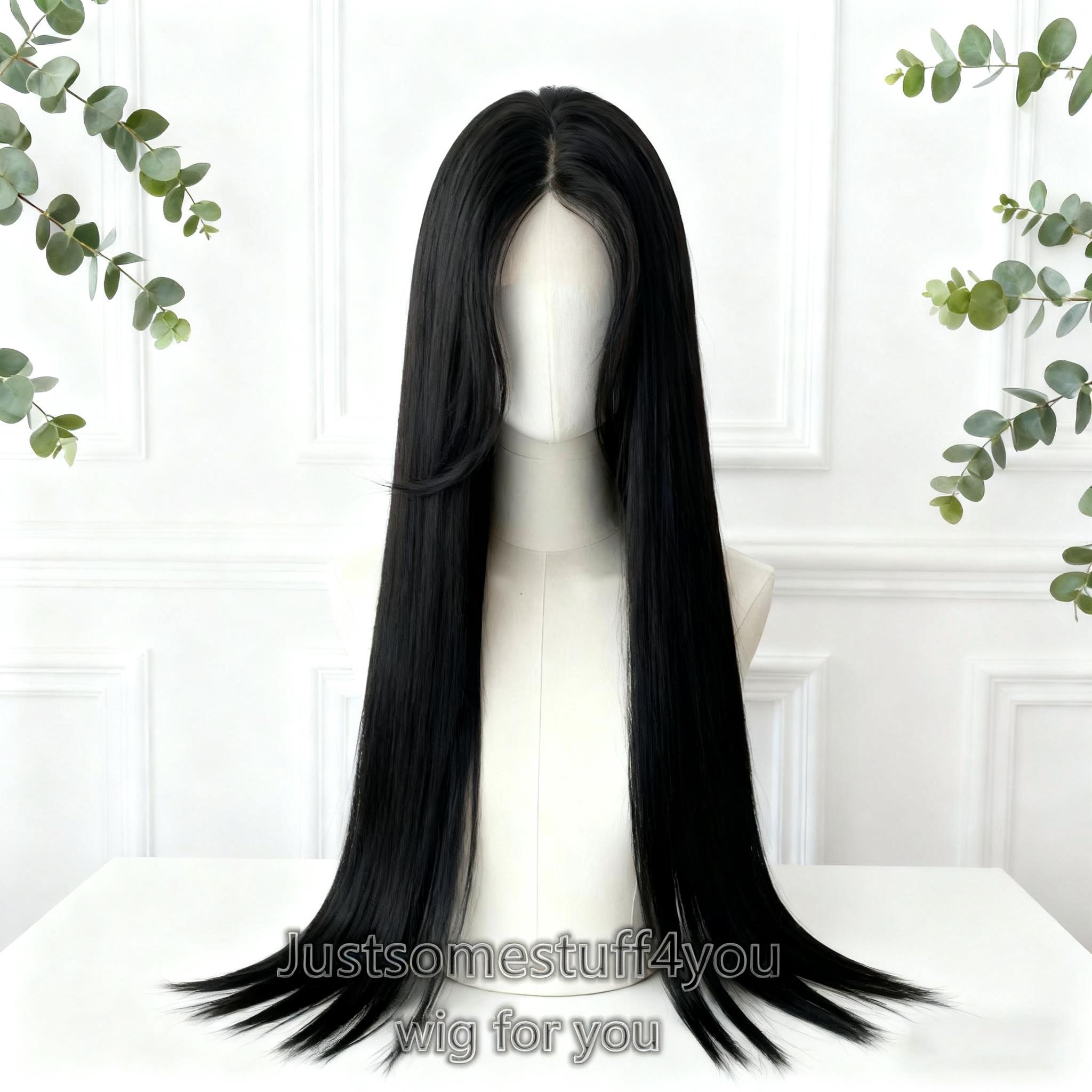 ストレートブラックウィッグ - Etsy 日本