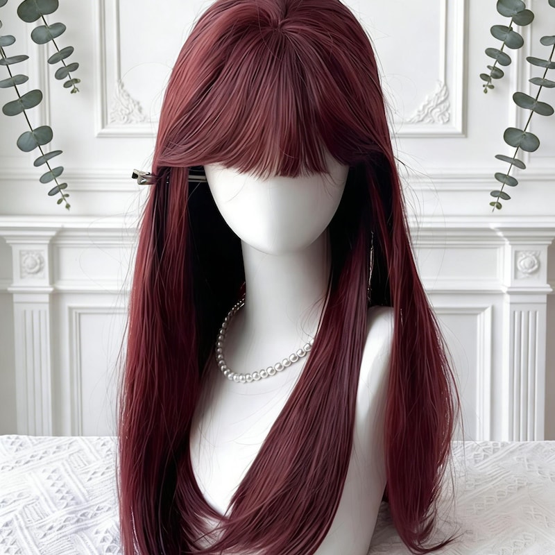 Ombre Wine Red Wigs - Etsy