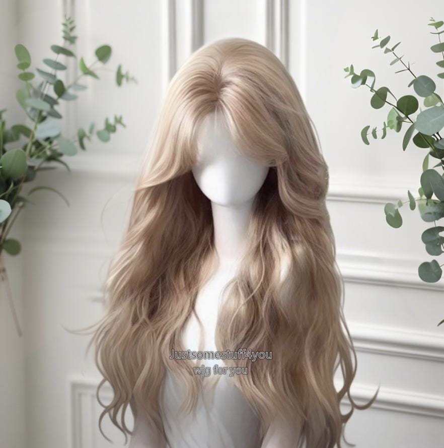 Perruque Femme Mi-longue GLADIS YS - Blond Méchées Racines Foncées, Synthétique, Neuve Avec étiquettes