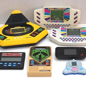 Handheld Game Console Lot Tested Working Retro Electronic Games Bundle Kaboom Wheel of Fortune Baseball Pocket Poker image 1