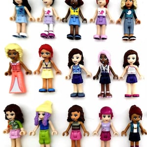Lego FRIENDS Minifigure Pack - 10 Assorted Random Mystery Mini Dolls LEGO Girls Imagination Play Heartlake City Custom Colorful Doll Mix
