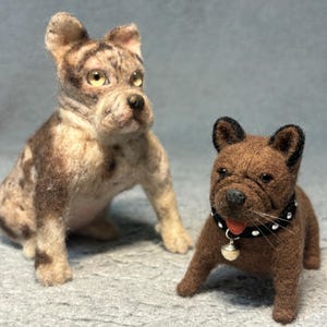 Custom Needle Felted Dog clone - Needle felted Cat - Pet Memorial - Pet Portrait