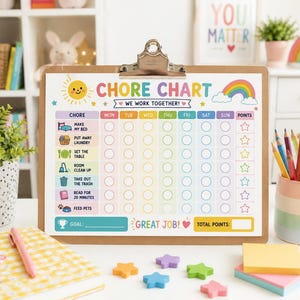 Chore chart for kids, chore chart for kids rewards. Kids chore chart, rewarding system for chores, helpful chore chart for children, chores