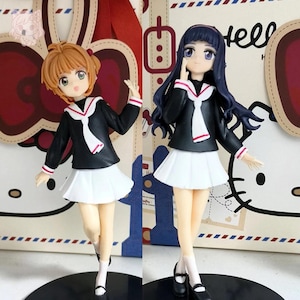 Sakura e Chiyo 16 cm, Anime, Figura, Decoração, Brinquedo, Estátua, Presente, Kawaii