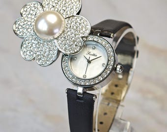 PEDRE 17 Jewels Swiss Watch/14k Gold Plated Bracelet/pastel  display picture 1
