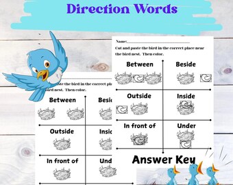 Direction Words Bird Nest