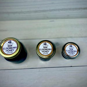 Raw Elderberry Honey – Natural Immune Support Sweetener, Organic & Unfiltered, Superfood Gift for Health Enthusiasts