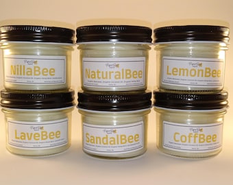 Organic Beeswax Candle – Hemp Wick, Scented Candle