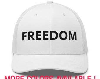 Charlie Kirk “FREEDOM” Trucker Hat - Cotton Polyester Mesh Back Cap