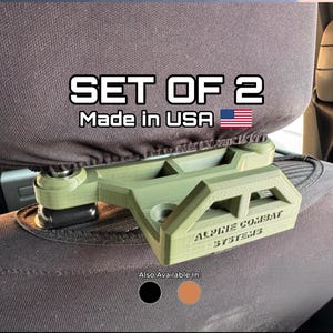 Headrest Hanger Hooks for 2015-2024 Ford F150, F250, F350 Trucks - Tactical Storage (Pair)