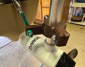 Kayak Trolling Motor Lift System mit Riemenscheibe und Halterungen - 3D druckbare digitale Datei