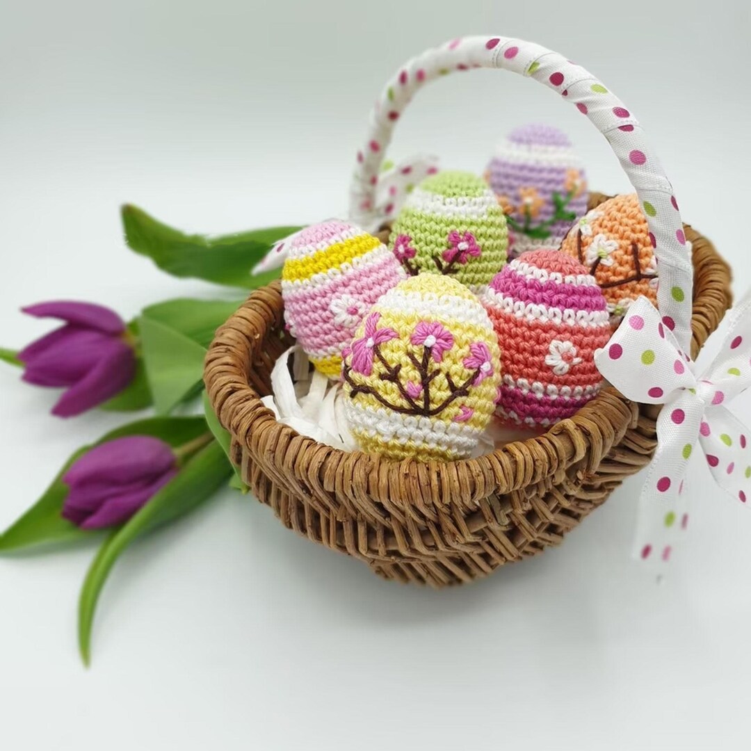 Easter Egg Crochet Pattern PDF – Amigurumi Spring Eggs With Floral ...