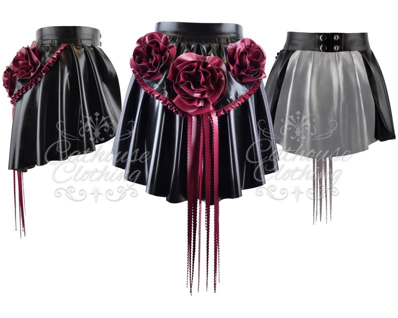 Cathouse latex peony flower bustle WRUB305