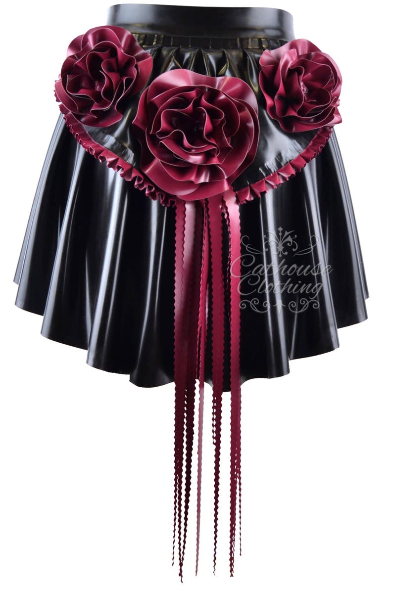 Cathouse latex peony flower bustle WRUB305