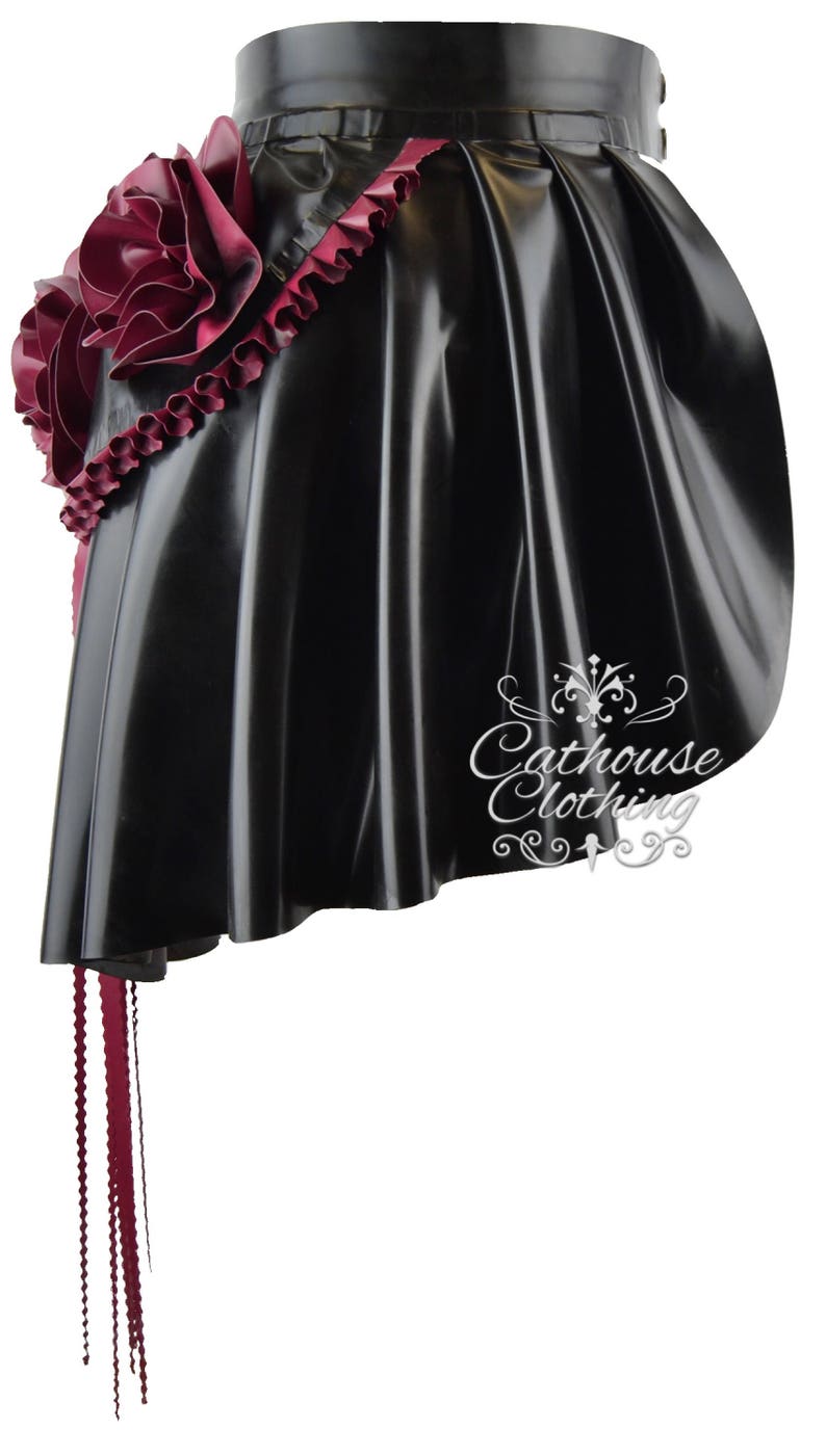 Cathouse latex peony flower bustle WRUB305