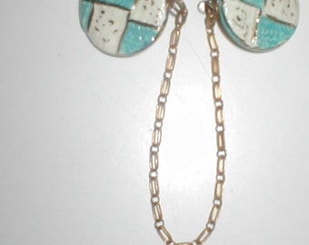 Vintage 1950's Sweater Guard Clip Chain