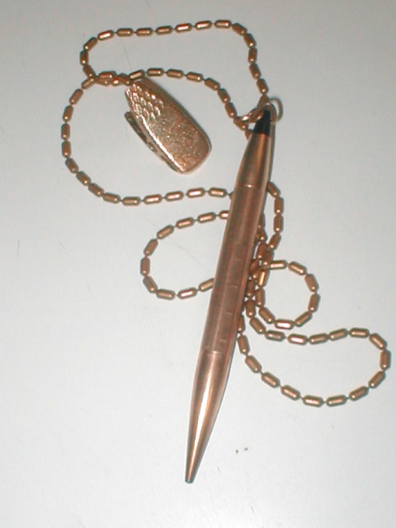 Vintage Ladies Mechanical Pencil on a chain with Clip Etsy