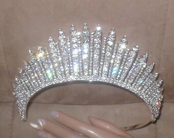 Magnificent Rhinestone Pageant Tiara Crown
