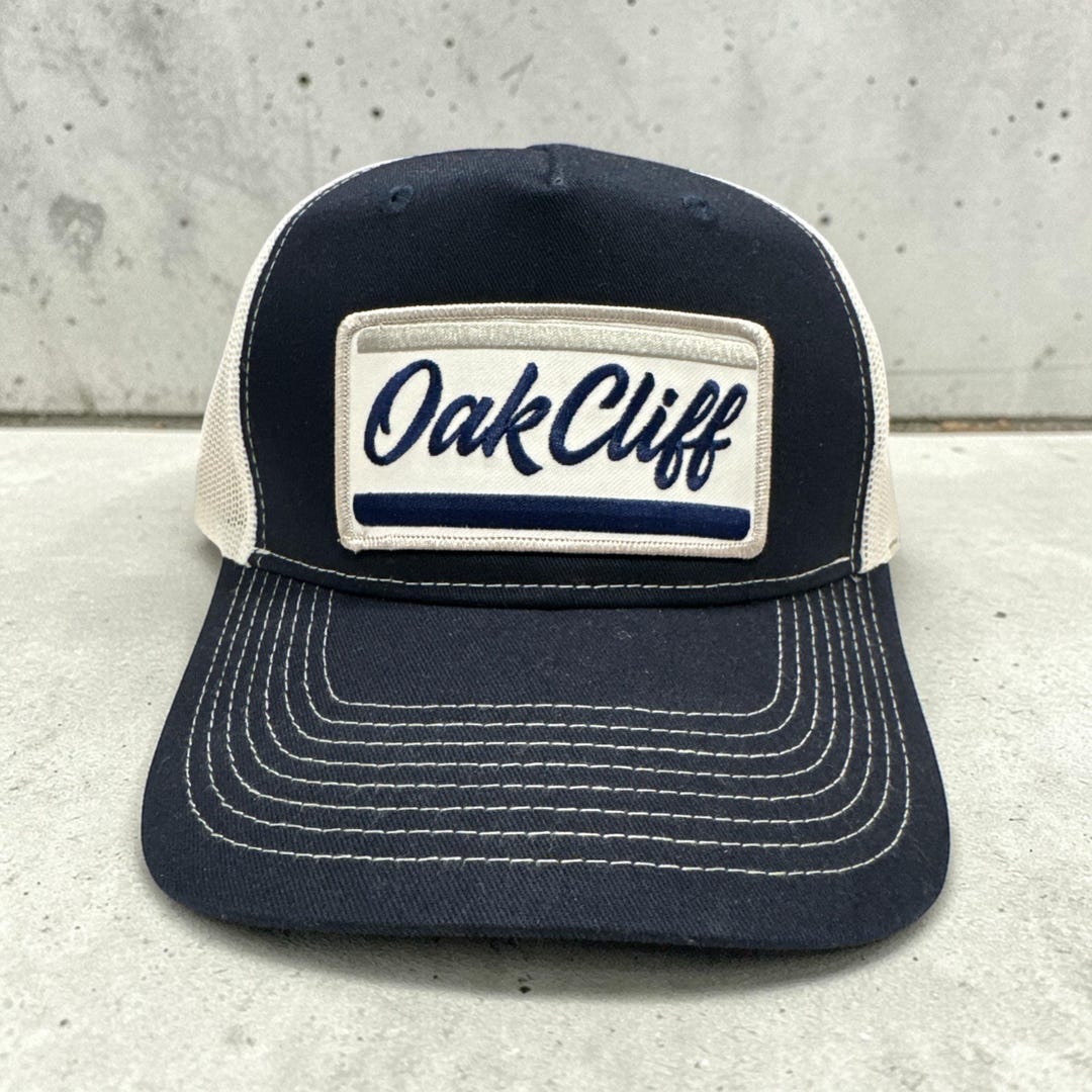 Oak Cliff Trucker Hat | Dallas Texas Snapback Cap | Mesh Back ...