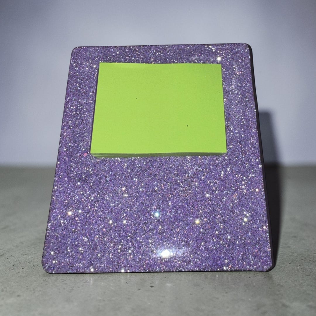 Glitter Acrylic Post-it Note Holder • Sparkly Desk Accessory - Etsy