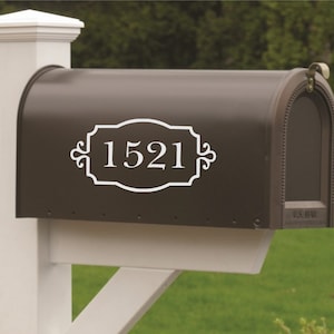 Mailbox Numbers-Vinyl Decal Set of TWO-Vinyl Numbers-Curb Appeal image 1