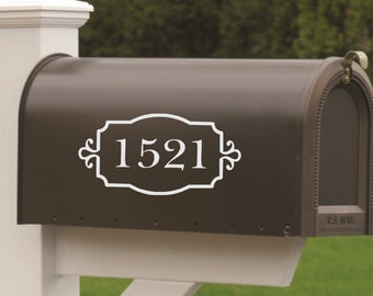 Mailbox Numbers-Vinyl Decal- Set of TWO-Vinyl Numbers-Curb Appeal