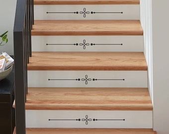 Stair Riser Decal #2- Vinyl Decals- Staircase Décor-Decorative Stair Riser Decal-Entryway- Home Décor- Farmhouse Décor- Vinyl Decal