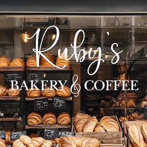 Customizable Vinyl Decal | Your Business Name - Storefront Sticker - Personalized - Custom Shop - Company Window or Door Lettering-Shop Name