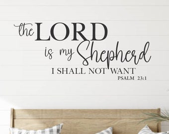 CafePress Psalm 23 'The Lord Is My Shepherd' Bumper Sticker - 10x3 Inch Vinyl Decal For Car, Laptop, Window