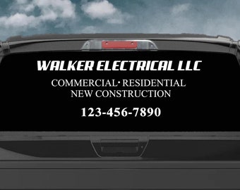 Window Decal-Car Business Decal-Car Decal-Business Advertising-Business Marketing-Small Business- Custom Decal-Truck Decal-Business Decals