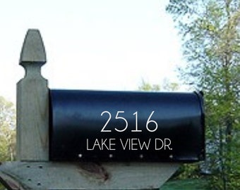 Mailbox Address-Vinyl Decal-Vinyl Numbers-Curb Appeal- Personalized Mailbox