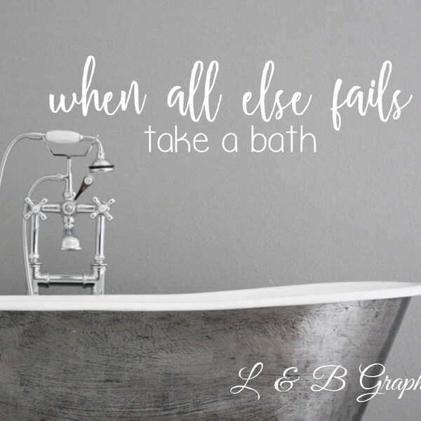 Bathroom Wall Words Etsy